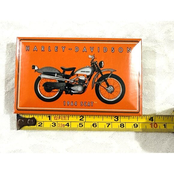 NEW! Harley Davidson Tin Box Yankee Candle Matches 1964 Scat Discontinued 3.5x2” - Picture 7 of 8